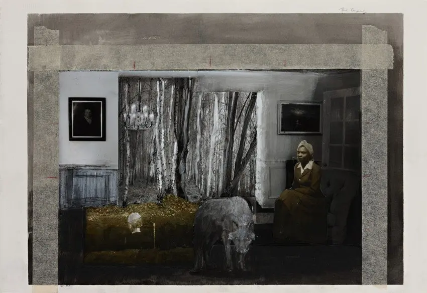 Collage study for Anomie (the gypsy)