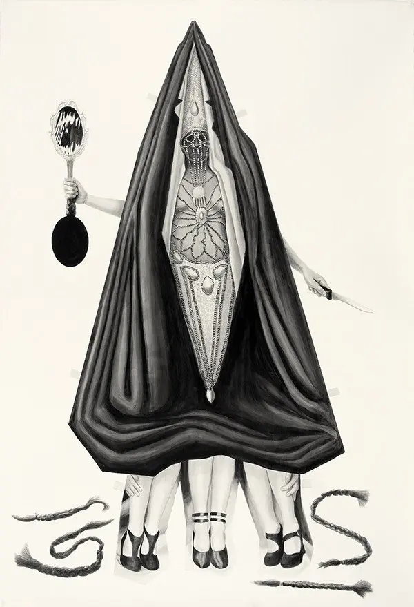 She broods over the world