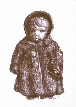 Studies for unknown paintings: Dreaming Child